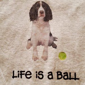 Men's XL Hanes Tagless Tee with Dog